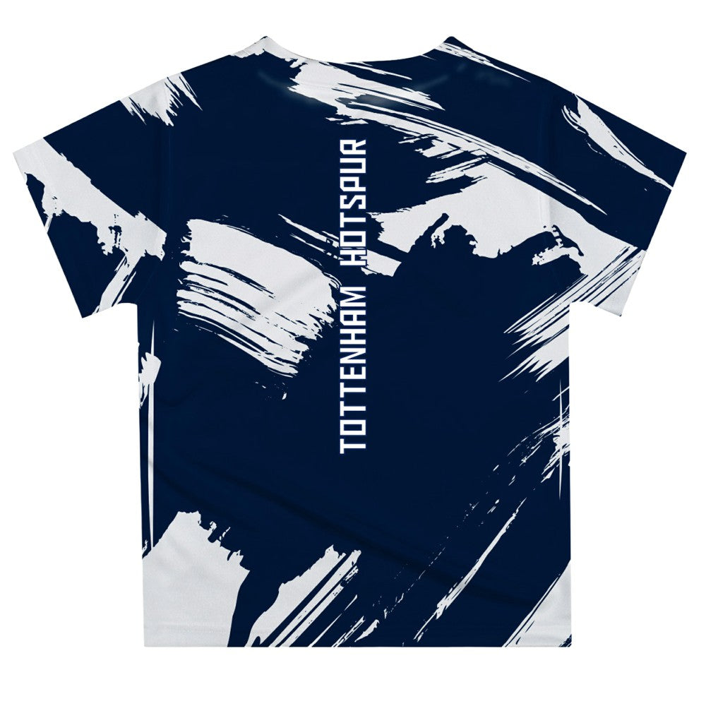 Tottenham Hotspur Vive La Fete Youth Paint Brush T-Shirt Sale - Navy
