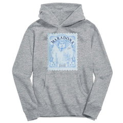 Diego Maradona Argentina National Team Vive La Fete Youth Vintage Stamp Pullover Hoodie