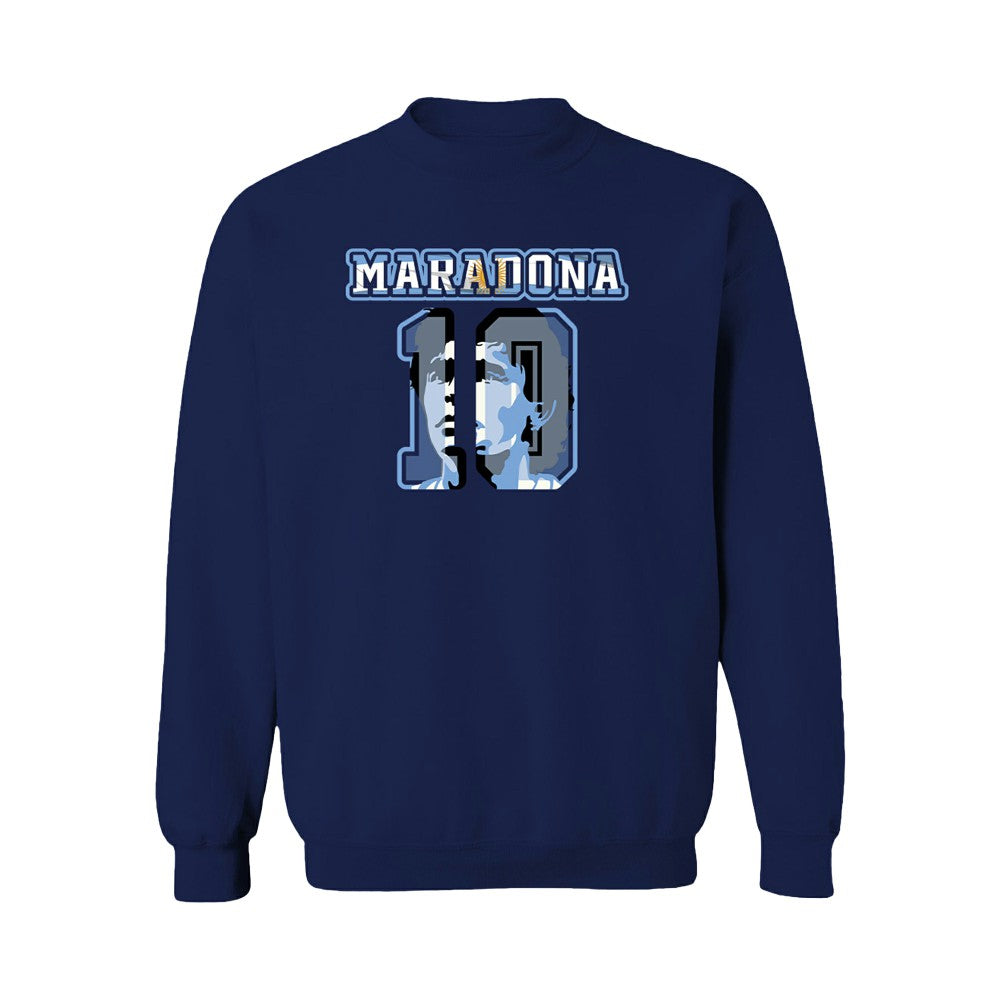 Diego Maradona Argentina National Team Vive La Fete Women's Name & Number Sweatshirt for sale - Navy