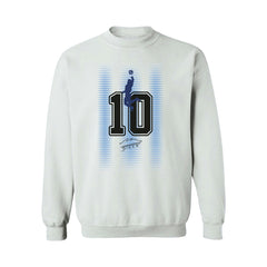 Diego Maradona Argentina National Team Vive La Fete Number & Signature Sweatshirt
