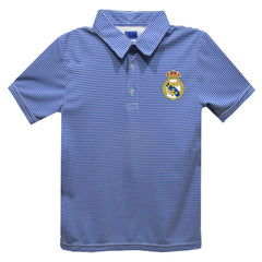 Real Madrid Vive La Fete Youth Pencil Stripe Polo