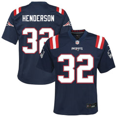New England Patriots TreVeyon Henderson  Youth Team Game Jersey | NFL Online