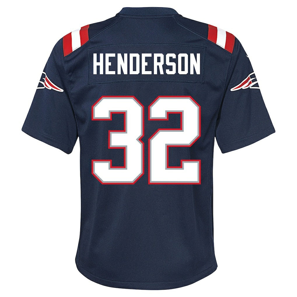 New England Patriots TreVeyon Henderson  Youth Team Game Jersey | NFL Online