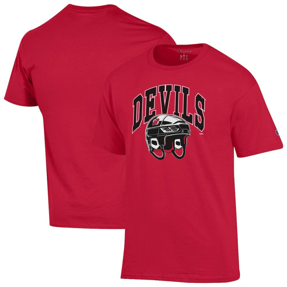 New Jersey Devils Champion Helmet T-Shirt -  NHL T-shirts