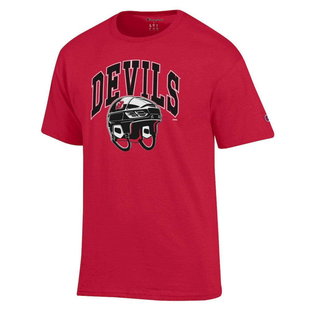 New Jersey Devils Champion Helmet T-Shirt -  NHL T-shirts