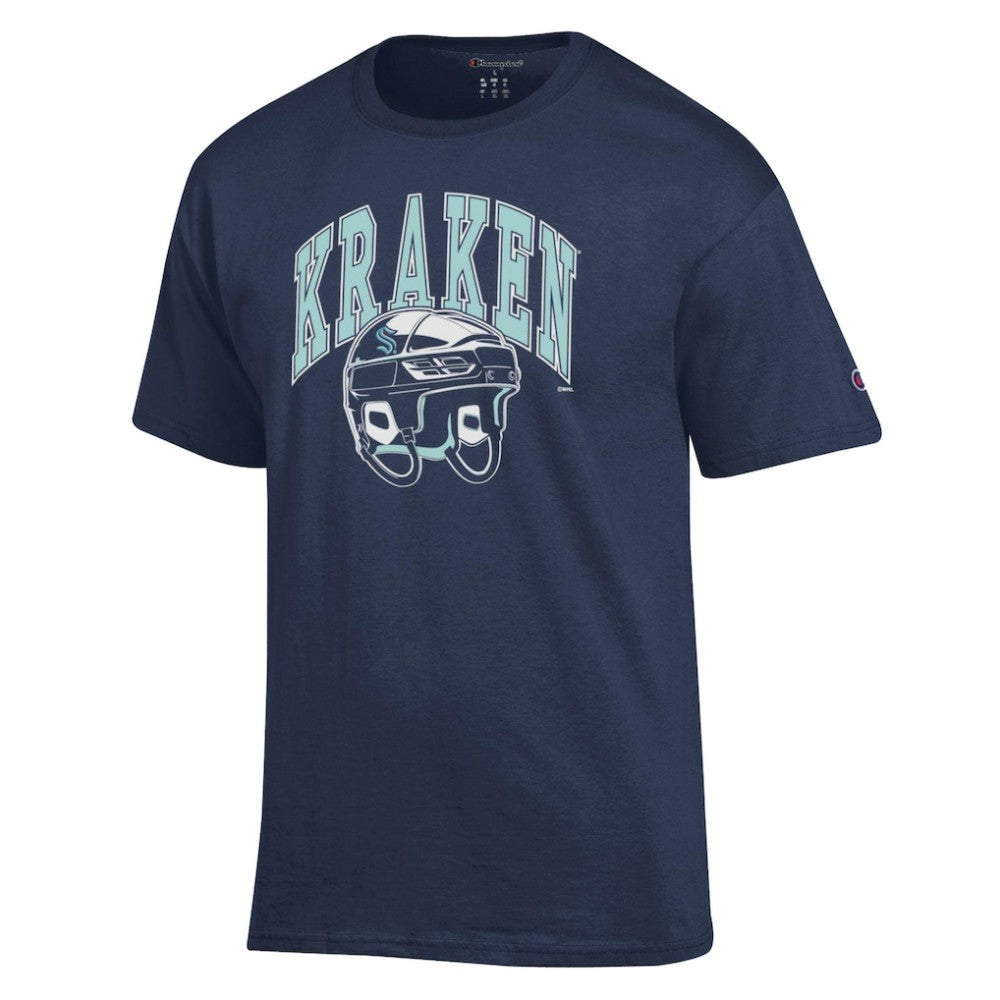 Seattle Kraken Champion Helmet T-Shirt -  NHL T-shirts