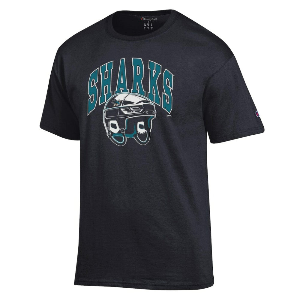 San Jose Sharks Champion Helmet T-Shirt -  NHL T-shirts