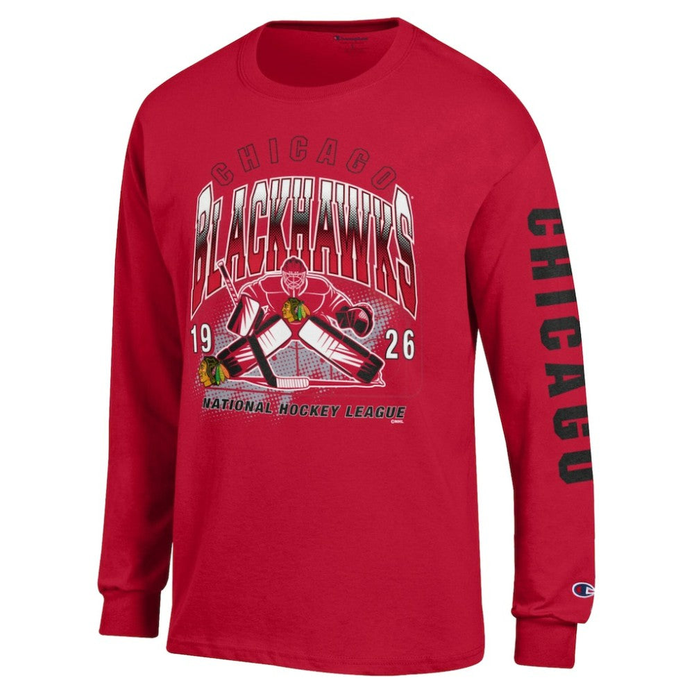 Chicago Blackhawks Champion Long Sleeve Jersey T-Shirt -  NHL T-shirts