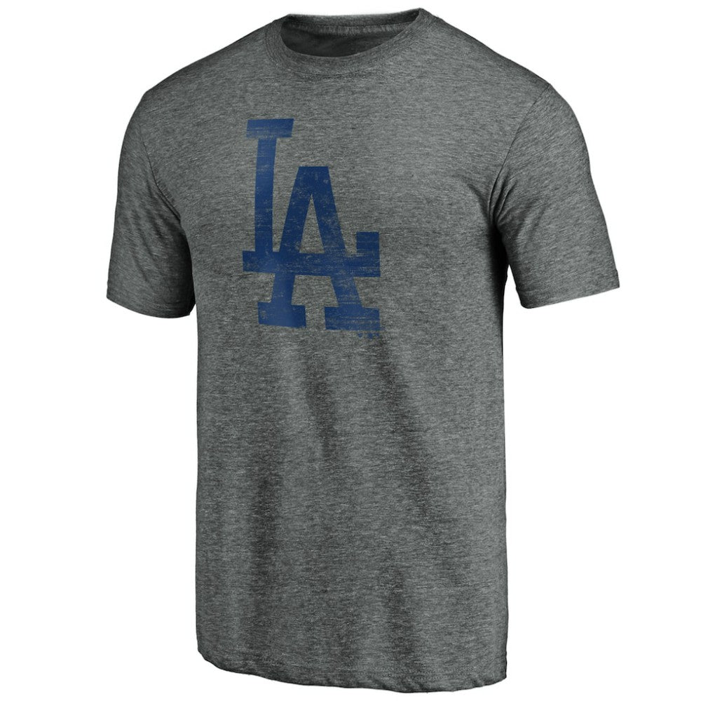 Los Angeles Dodgers Weathered Logo Tri-Blend T-Shirt - MLB T-shirts