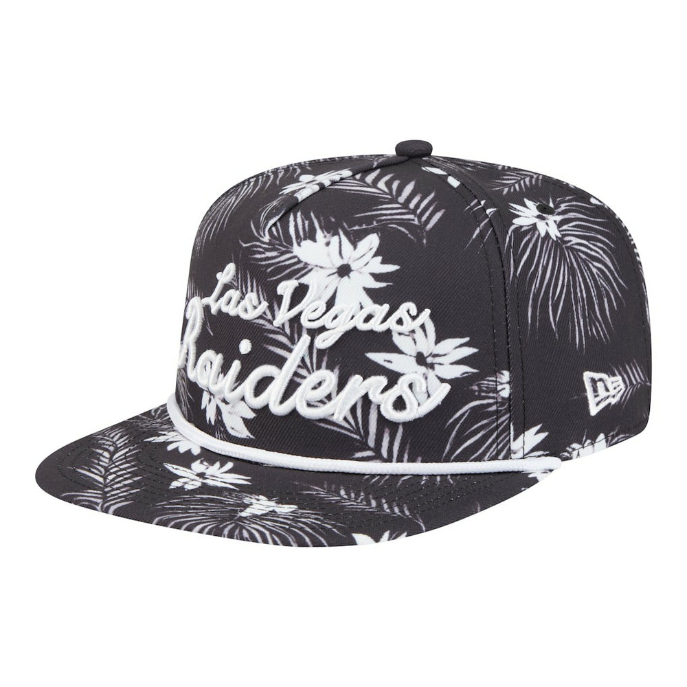 Las Vegas Raiders Palm Print A-Frame 9FIFTY Snapback Hat | NFL Sale