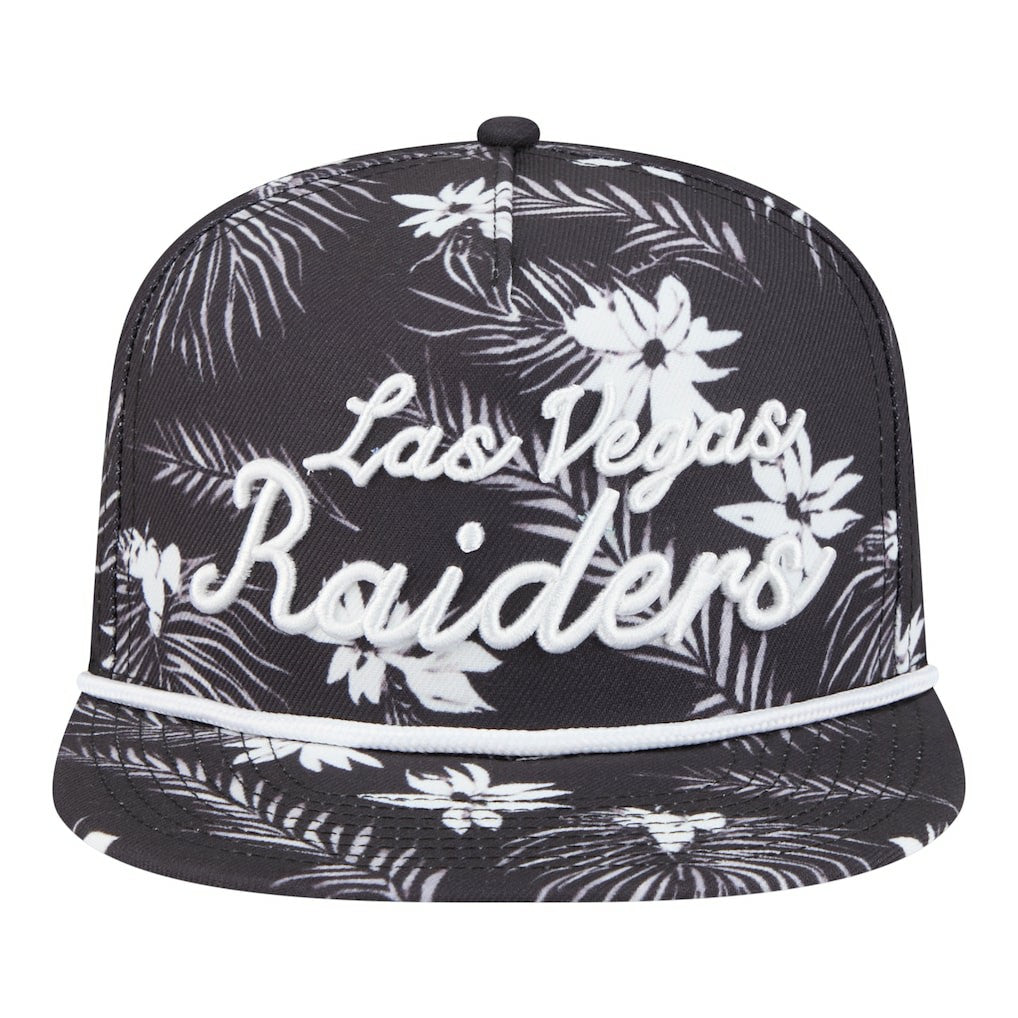 Las Vegas Raiders Palm Print A-Frame 9FIFTY Snapback Hat | NFL Sale
