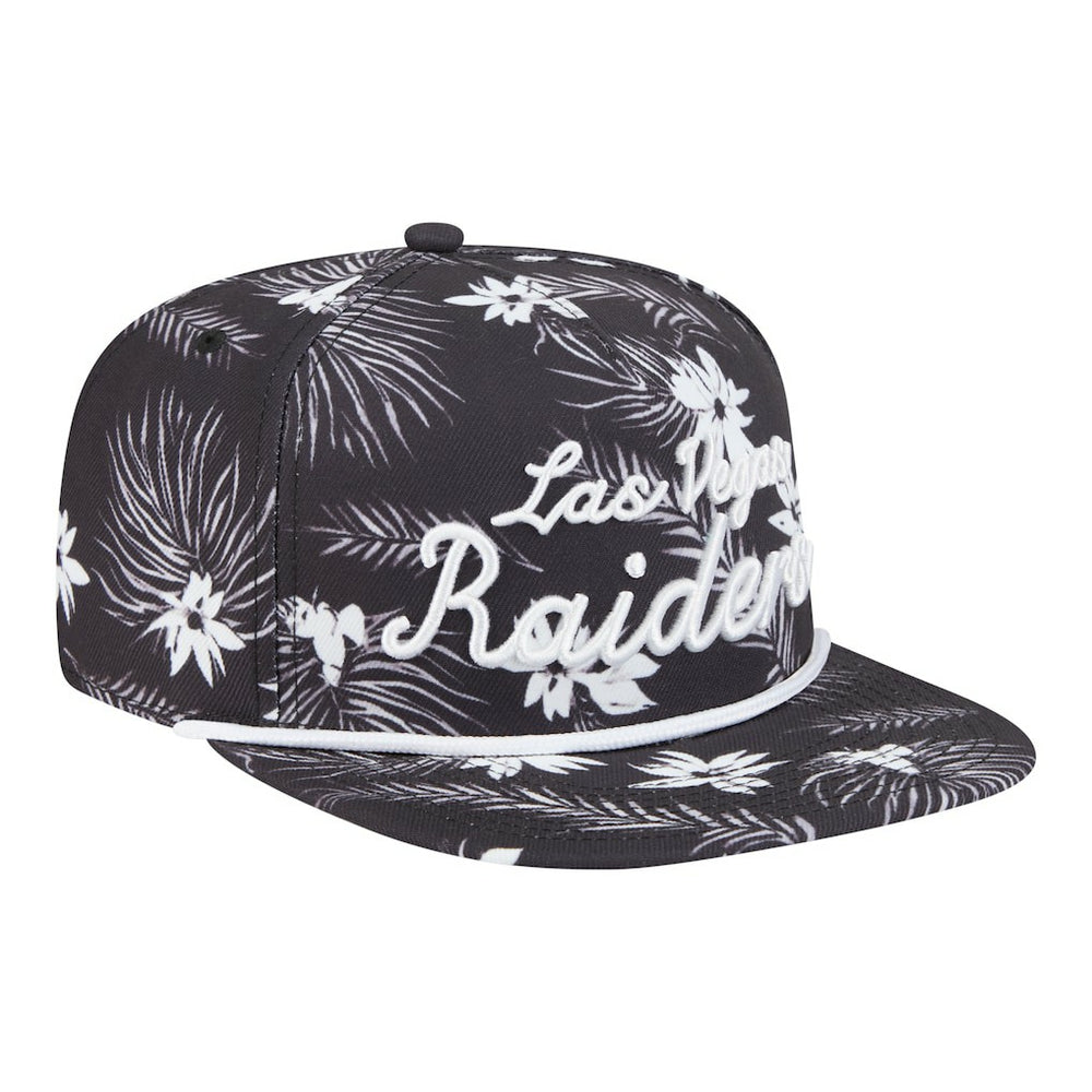 Las Vegas Raiders Palm Print A-Frame 9FIFTY Snapback Hat | NFL Sale