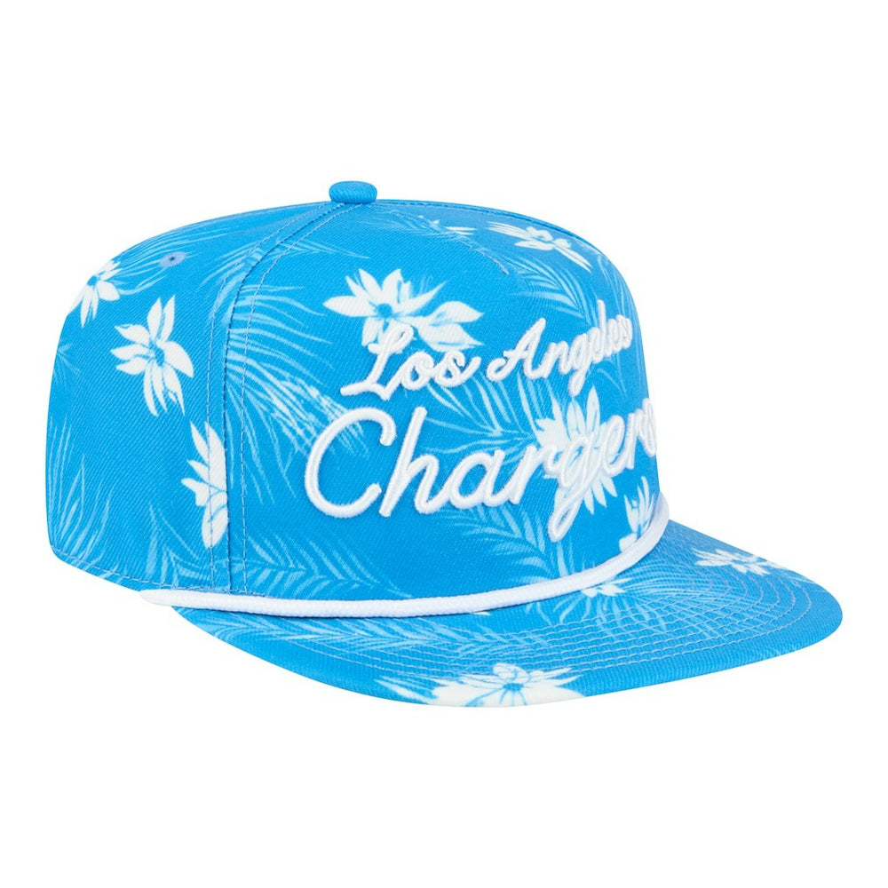 Los Angeles Chargers Palm Print A-Frame 9FIFTY Snapback Hat | NFL Outlet