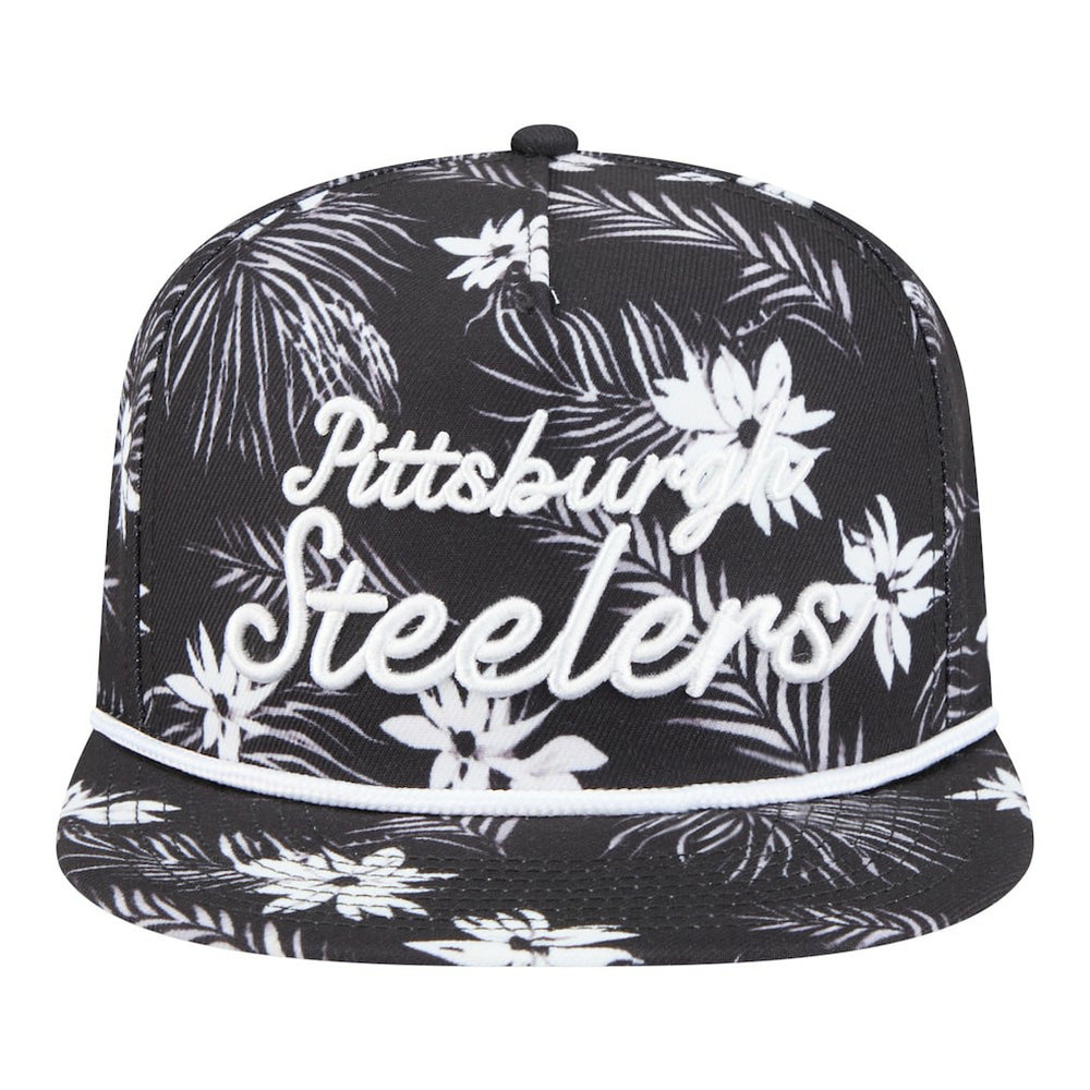 Pittsburgh Steelers Palm Print A-Frame 9FIFTY Snapback Hat | NFL On sale