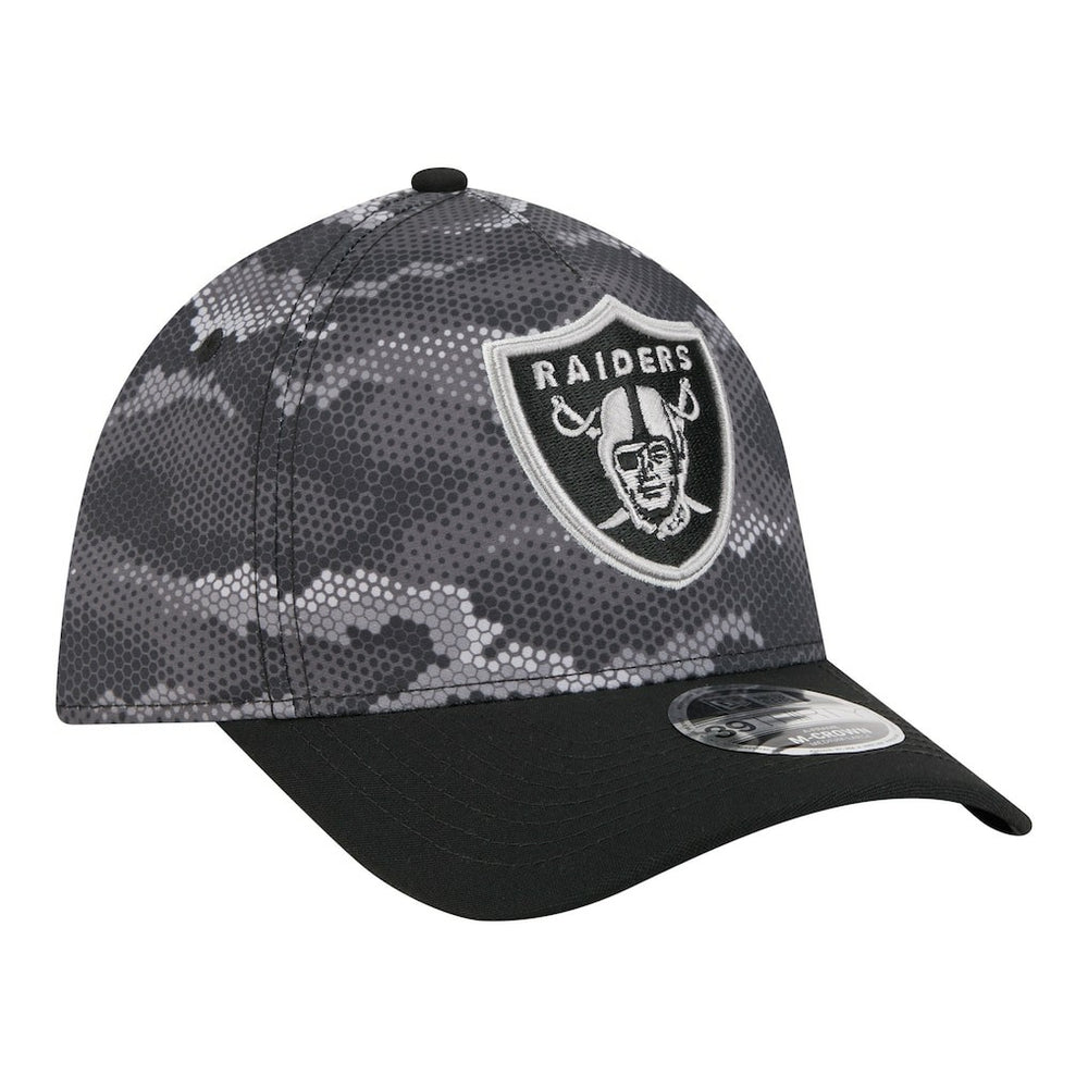Las Vegas Raiders Camo A-Frame 39THIRTY Flex Hat | NFL Hot