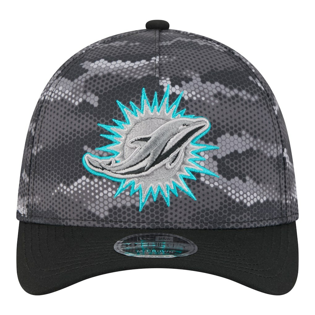 Miami Dolphins Camo A-Frame 39THIRTY Flex Hat | NFL Near me
