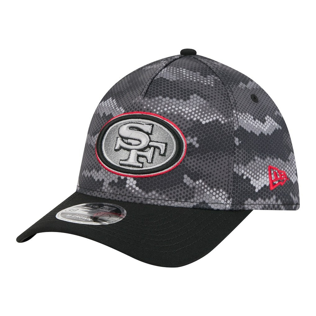 San Francisco 49ers Camo A-Frame 39THIRTY Flex Hat | NFL On sale