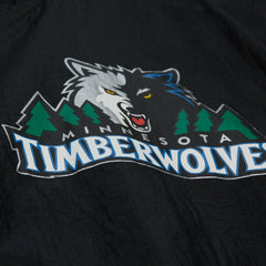 Black Minnesota Timberwolves Playmaker Full-Zip Hooded Windbreaker Jacket | NBA