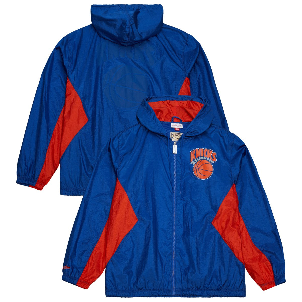 Blue New York Knicks Playmaker Full-Zip Hooded Windbreaker Jacket | NBA