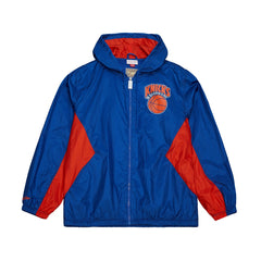 Blue New York Knicks Playmaker Full-Zip Hooded Windbreaker Jacket | NBA