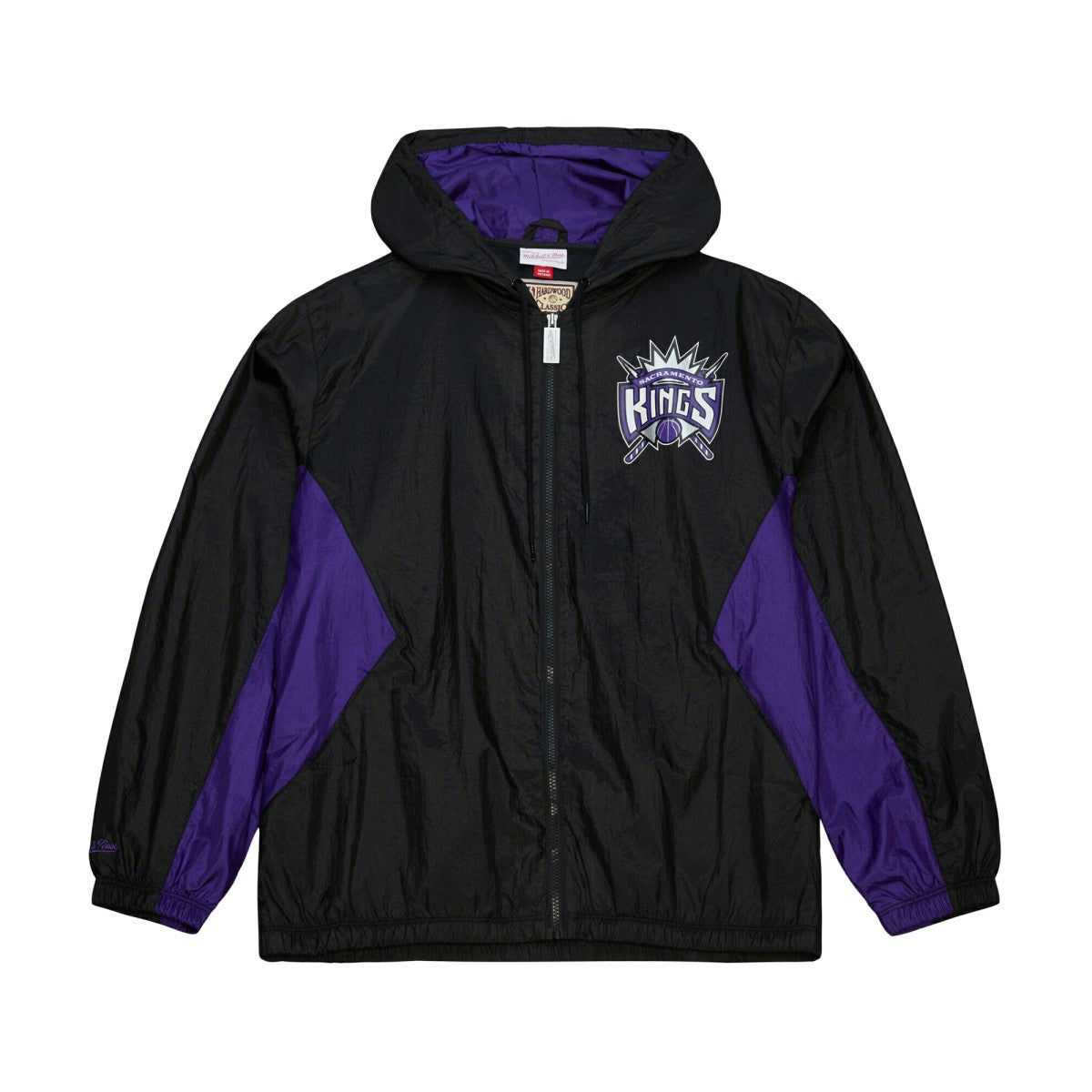 Black Sacramento Kings Playmaker Full-Zip Hooded Windbreaker Jacket | NBA