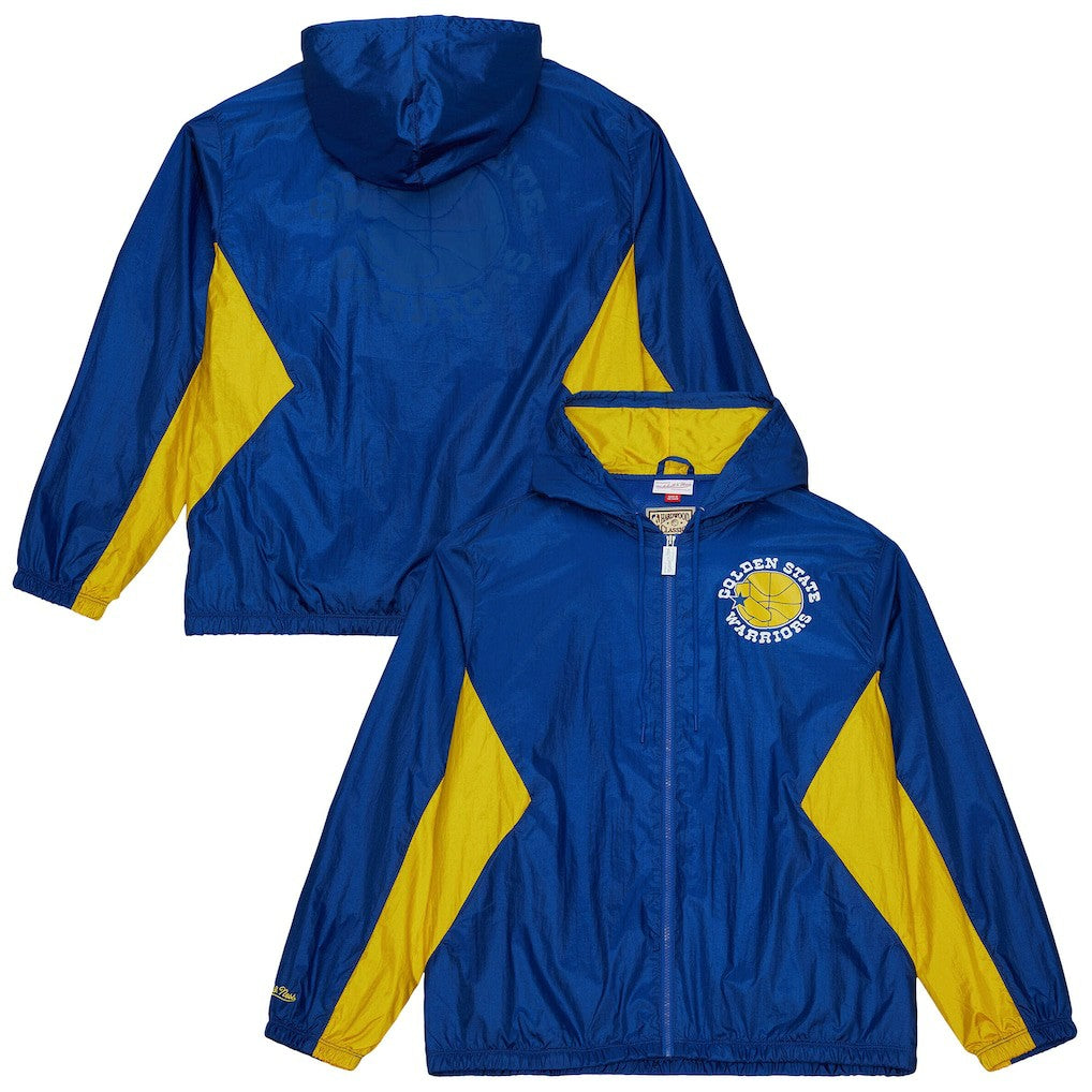 Royal Golden State Warriors Playmaker Full-Zip Hooded Windbreaker Jacket sale | NBA