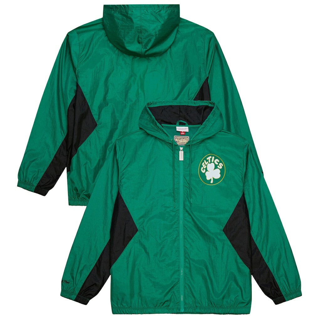 Kelly Green Boston Celtics Playmaker Full-Zip Hooded Windbreaker Jacket | NBA
