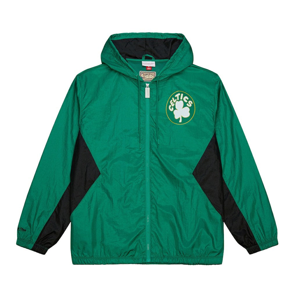Kelly Green Boston Celtics Playmaker Full-Zip Hooded Windbreaker Jacket | NBA