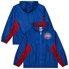 Blue Detroit Pistons Playmaker Full-Zip Hooded Windbreaker Jacket sale | NBA