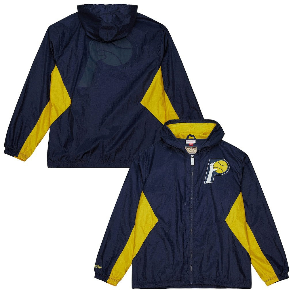 Navy Indiana Pacers Playmaker Full-Zip Hooded Windbreaker Jacket | NBA