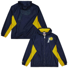 Navy Indiana Pacers Playmaker Full-Zip Hooded Windbreaker Jacket | NBA