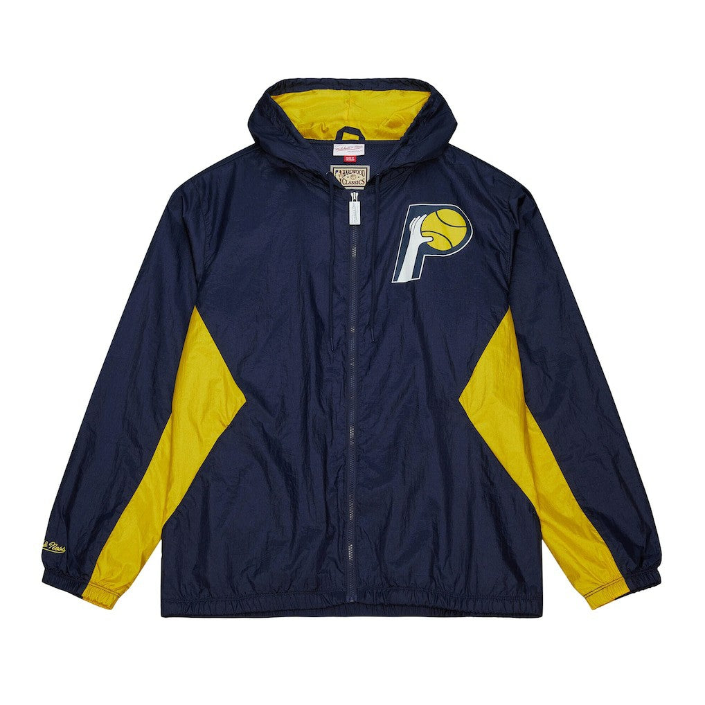 Navy Indiana Pacers Playmaker Full-Zip Hooded Windbreaker Jacket | NBA