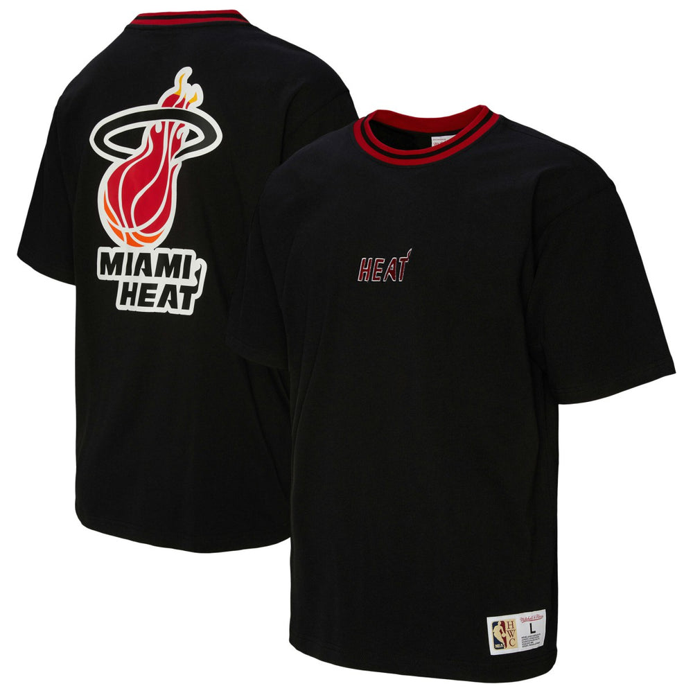 Black Miami Heat Unisex Playmaker Vintage Logo T-Shirt | NBA