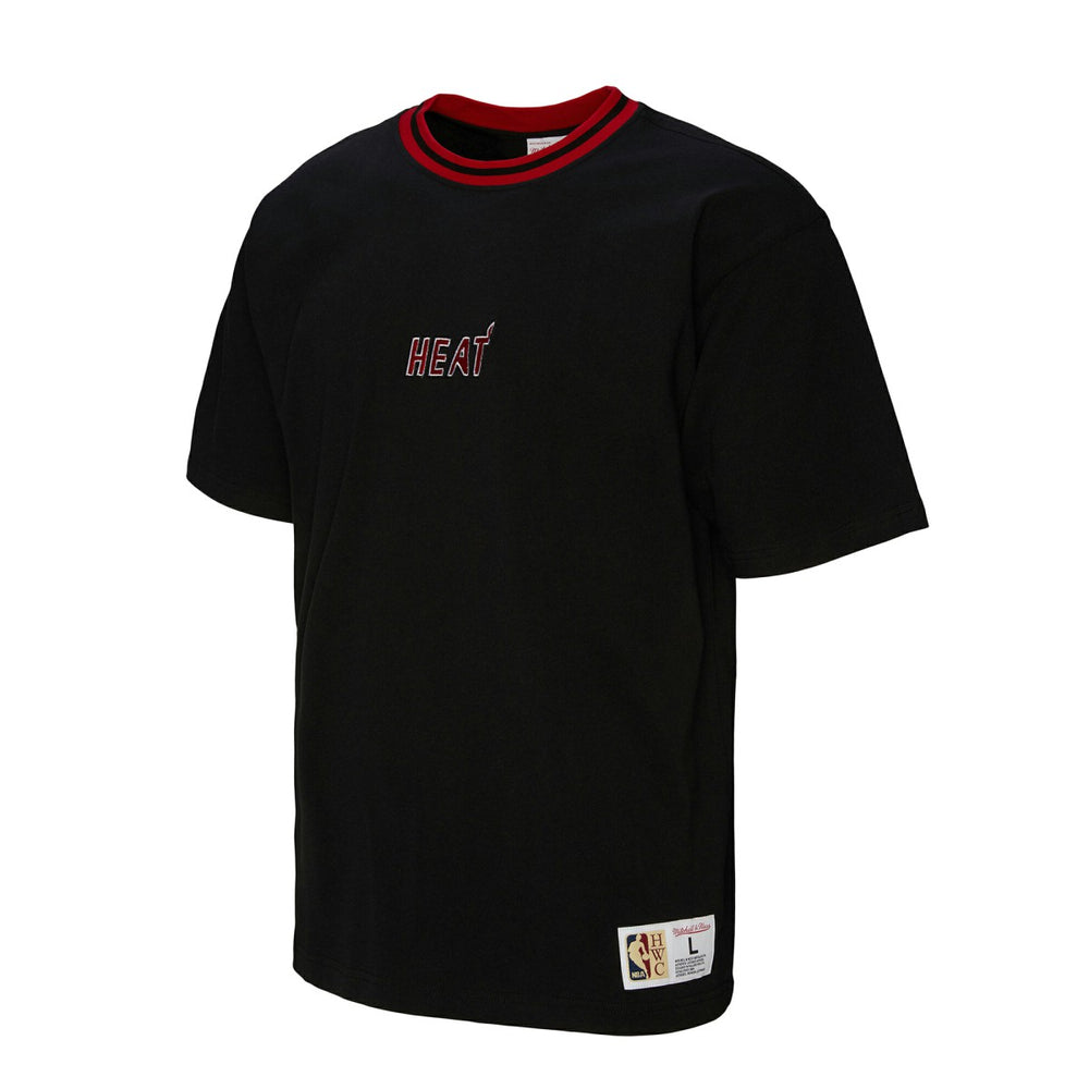Black Miami Heat Unisex Playmaker Vintage Logo T-Shirt | NBA