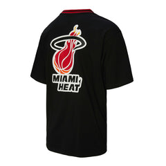 Black Miami Heat Unisex Playmaker Vintage Logo T-Shirt | NBA