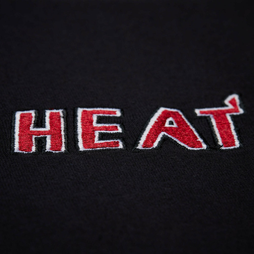 Black Miami Heat Unisex Playmaker Vintage Logo T-Shirt | NBA