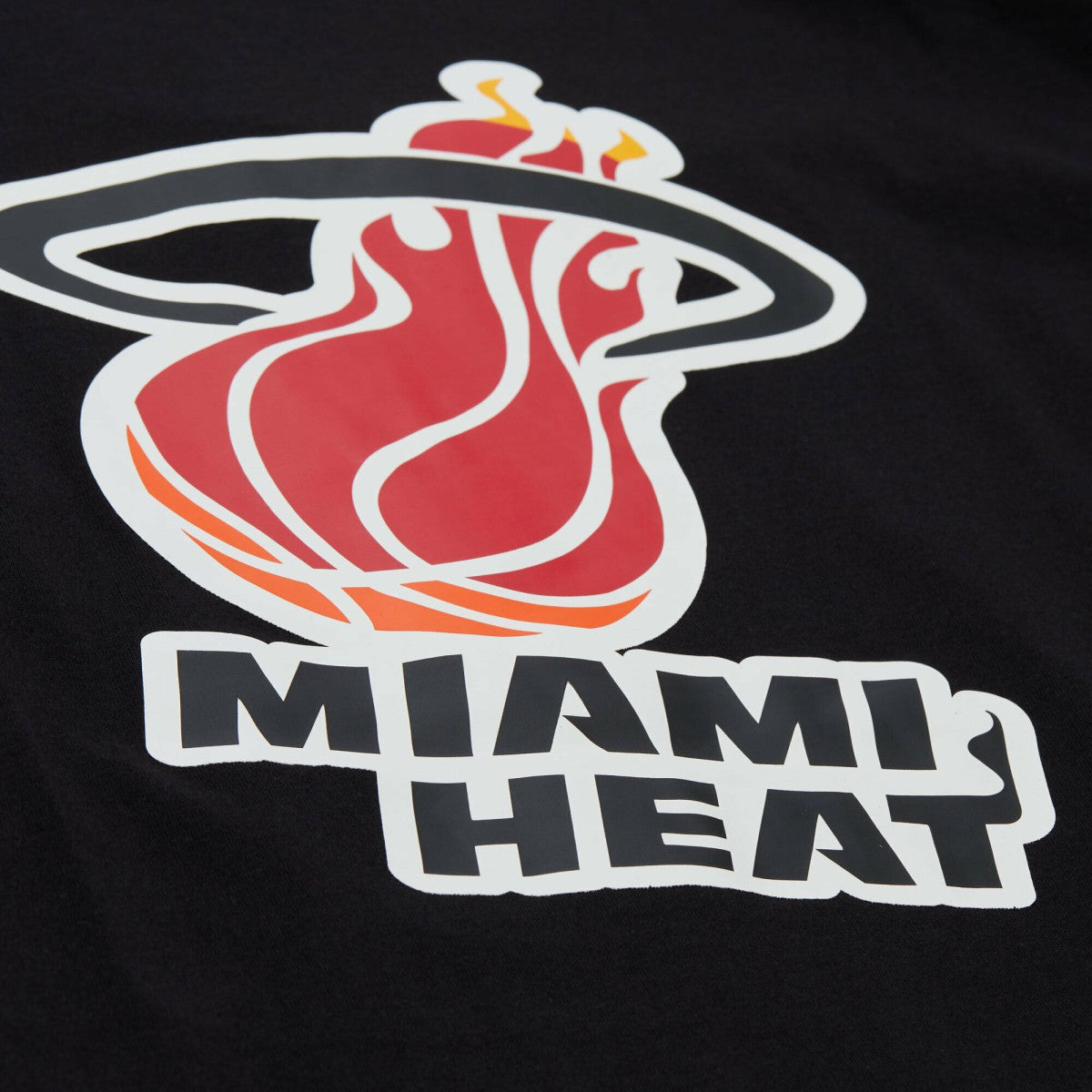 Black Miami Heat Unisex Playmaker Vintage Logo T-Shirt | NBA