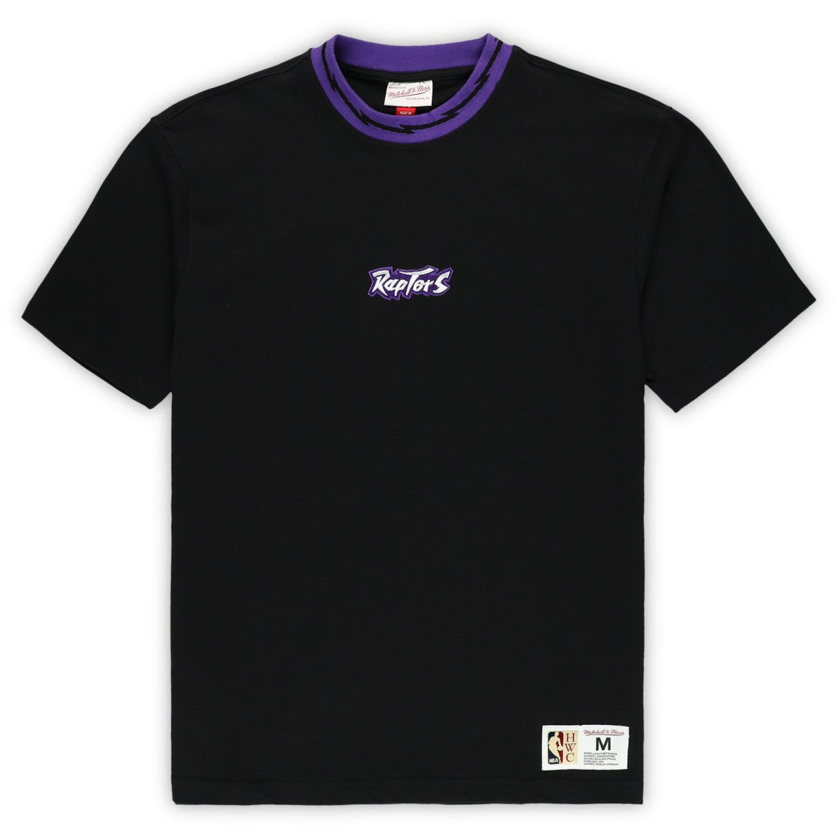 Black Toronto Raptors Unisex Playmaker Vintage Logo T-Shirt | NBA