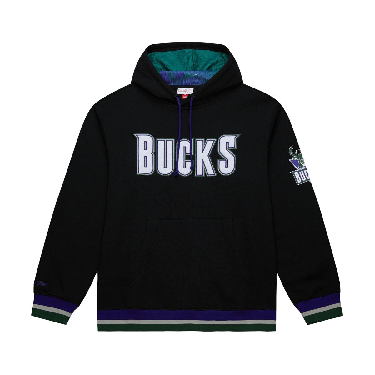 Black Milwaukee Bucks Unisex Vintage Heavyweight Hoodie | NBA