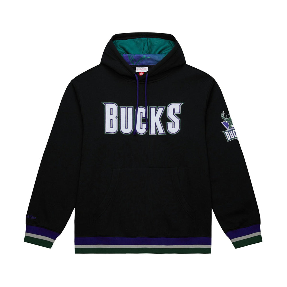 Black Milwaukee Bucks Unisex Vintage Heavyweight Hoodie | NBA