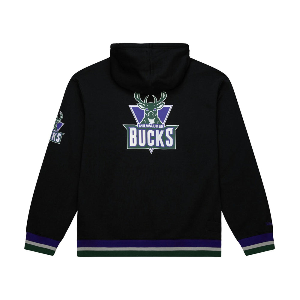 Black Milwaukee Bucks Unisex Vintage Heavyweight Hoodie | NBA