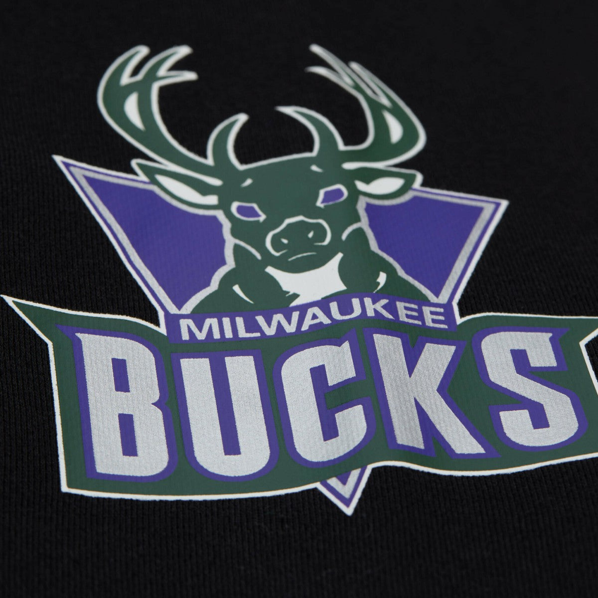 Black Milwaukee Bucks Unisex Vintage Heavyweight Hoodie | NBA
