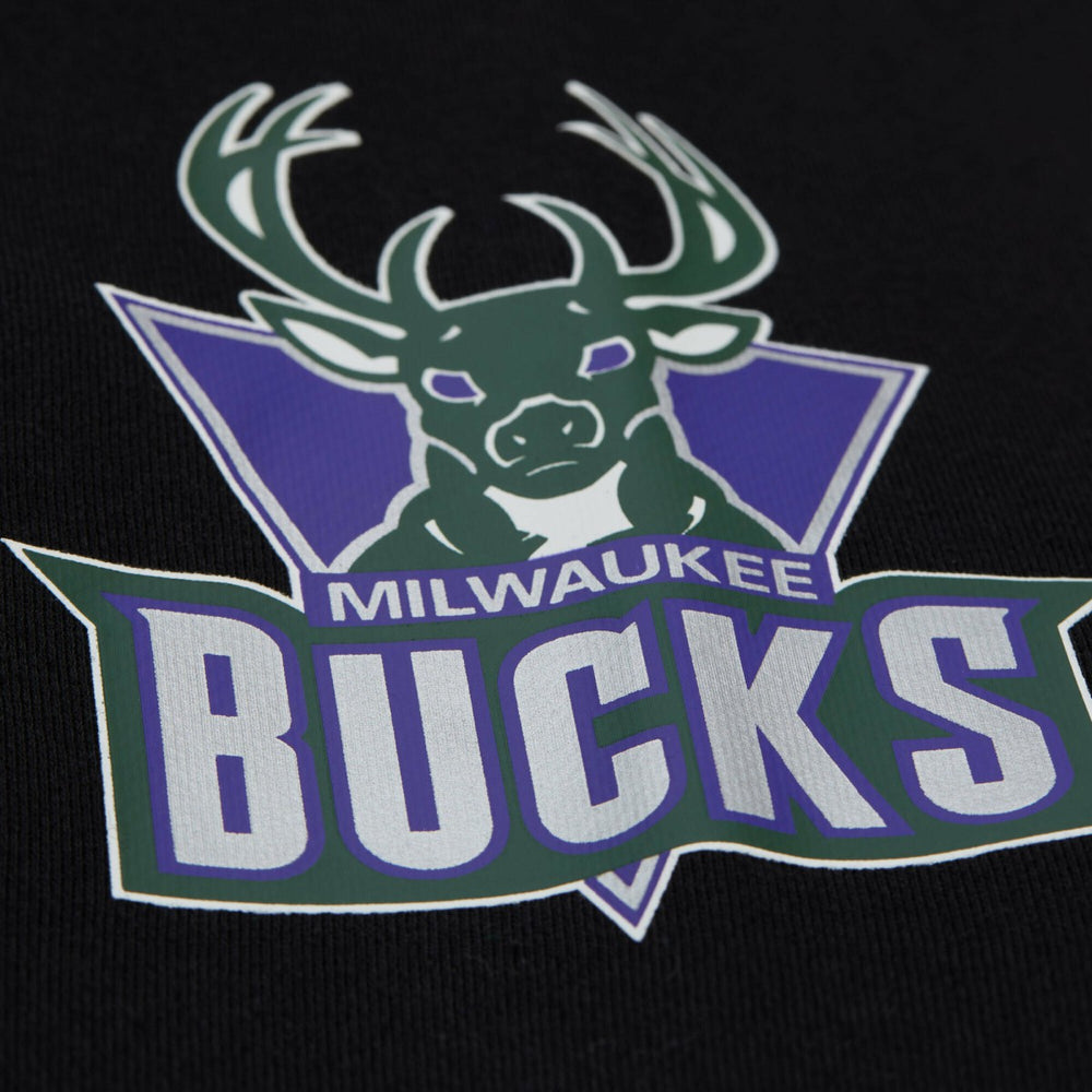 Black Milwaukee Bucks Unisex Vintage Heavyweight Hoodie | NBA