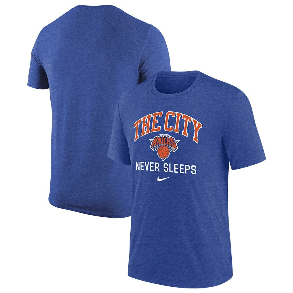 Heather Royal New York Knicks Tri-Blend T-Shirt | NBA