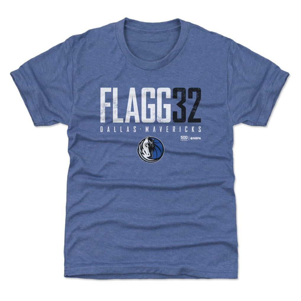 Blue Cooper Flagg Dallas Mavericks 500 Level Youth Elite Name & Number T-Shirt sale | NBA