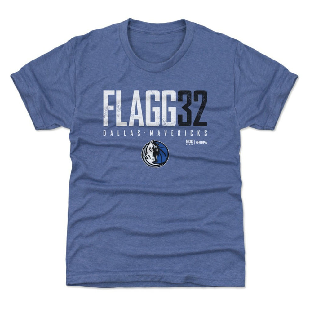 Blue Cooper Flagg Dallas Mavericks 500 Level Youth Elite Name & Number T-Shirt sale | NBA