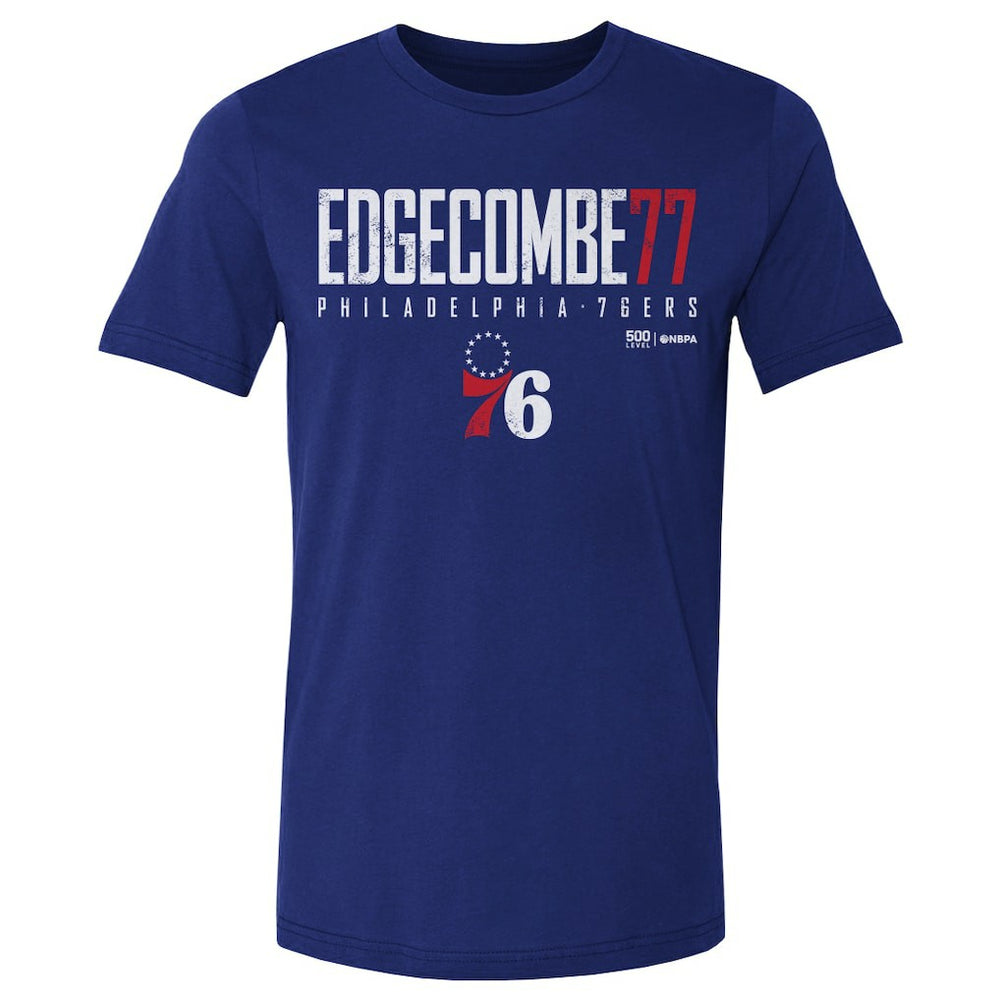 Royal VJ Edgecombe Philadelphia 76ers 500 Level Elite T-Shirt | NBA