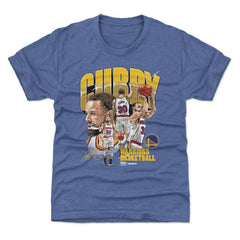 Royal Stephen Curry Golden State Warriors 500 Level Youth Collage T-Shirt | NBA