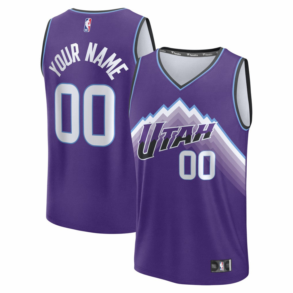 Purple Utah Jazz Fast Break Replica Custom Jersey | NBA