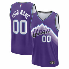 Purple Utah Jazz Fast Break Replica Custom Jersey | NBA